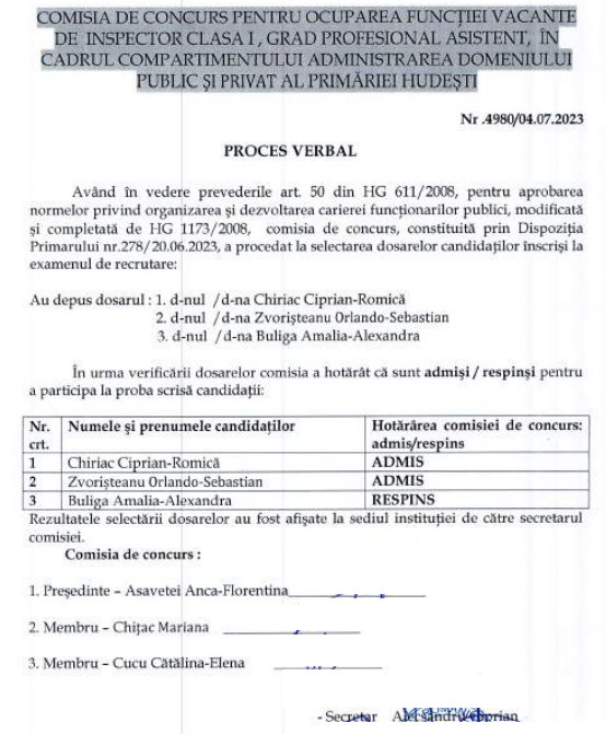 PV concurs